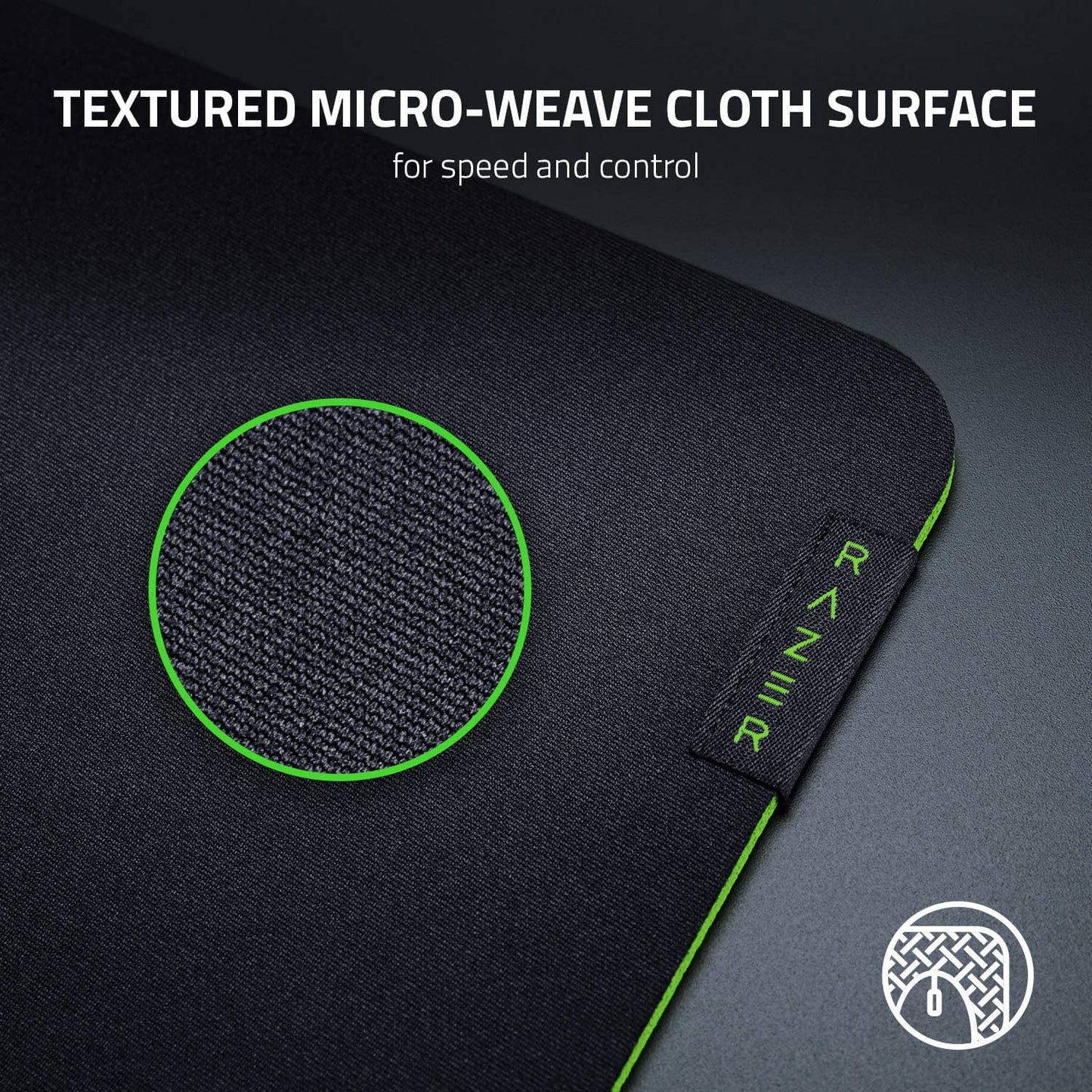 Gigantus V2 Cloth Gaming Mouse Pad (XXL): Thick, High-Density Foam Non-Slip Base, Black