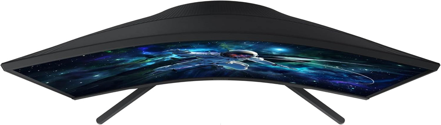 SAMSUNG 32" Odyssey G55C Series QHD 1000R Curved Gaming Monitor, 1Ms(Mprt), HDR10, 165Hz, AMD Radeon Freesync, Eye Care, Glare Free, Sharp Resolution LS32CG550ENXZA