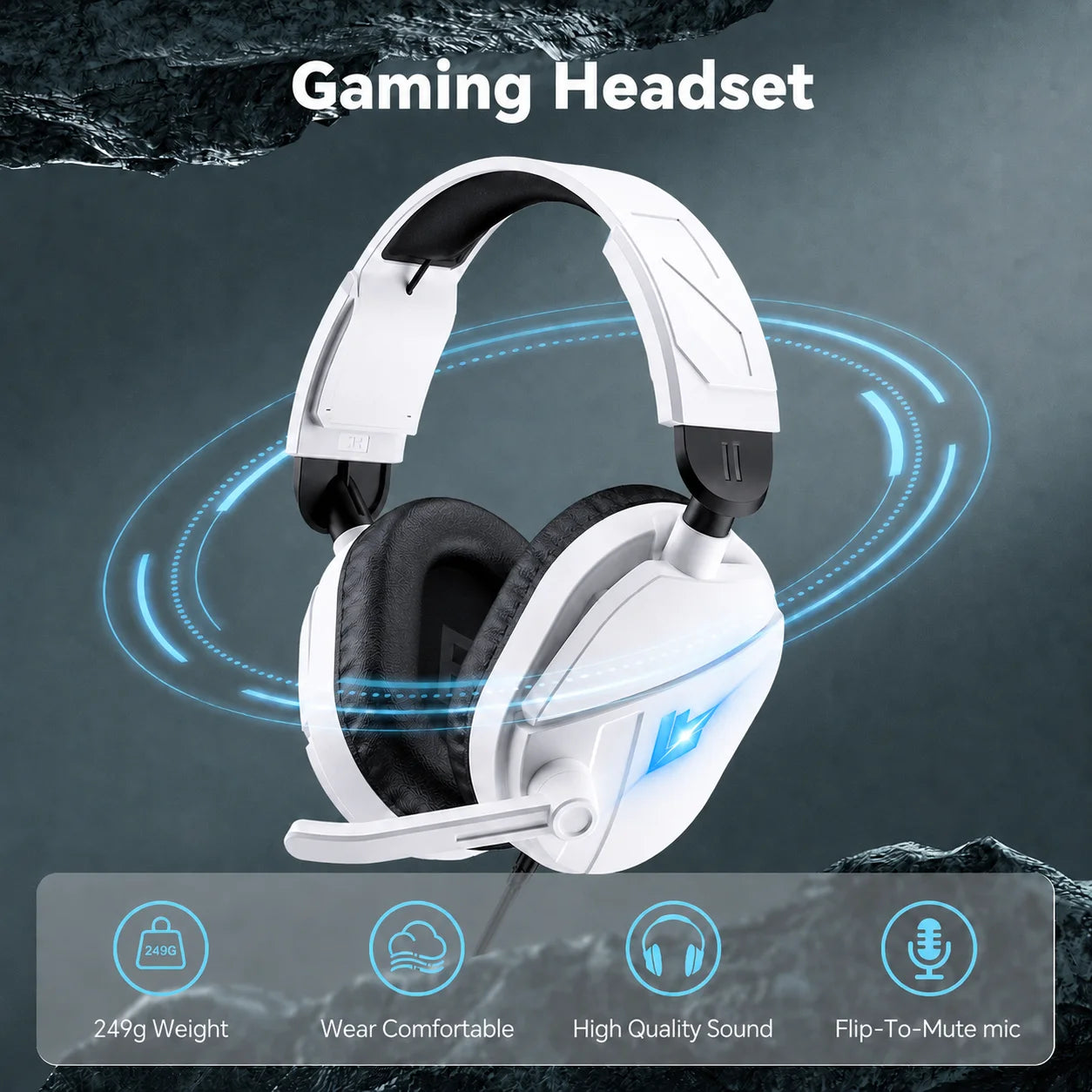 Gaming Headsets with Noise Cancelling Microphone