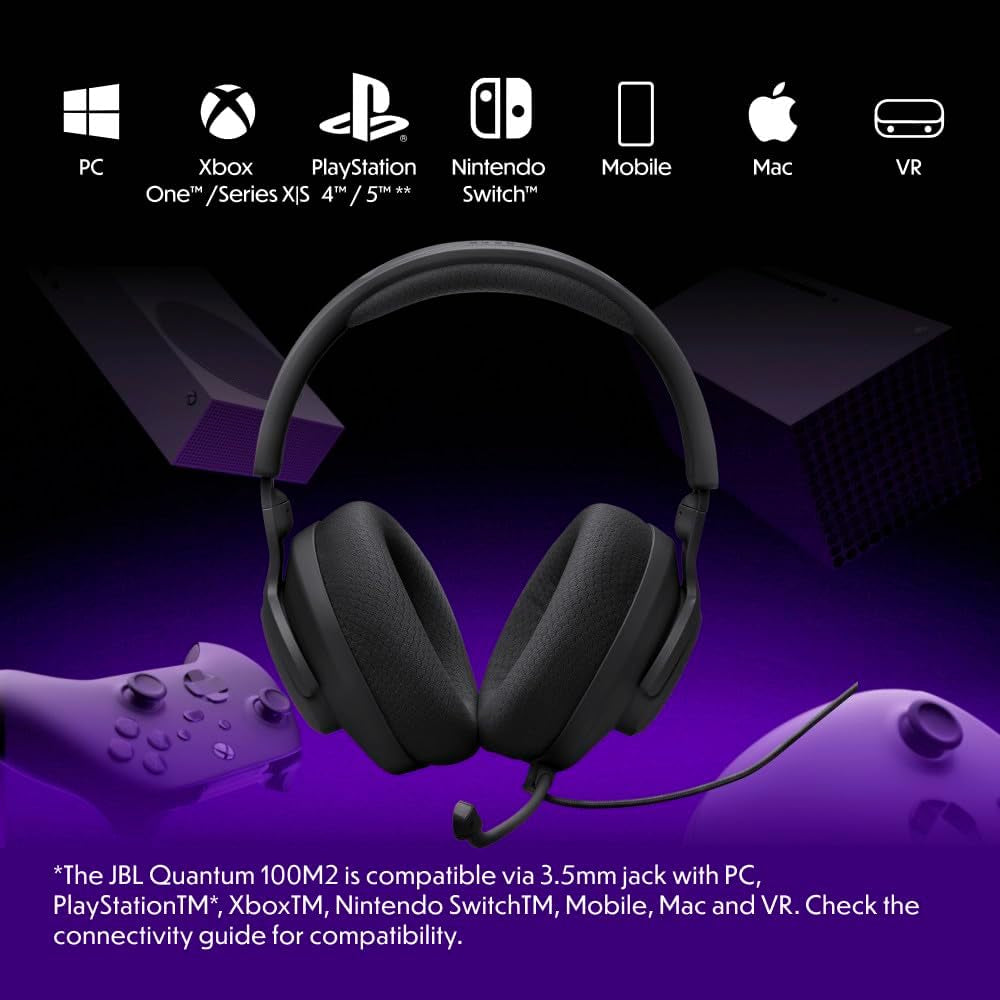 JBL Quantum 100M2 Wired Gaming Headset