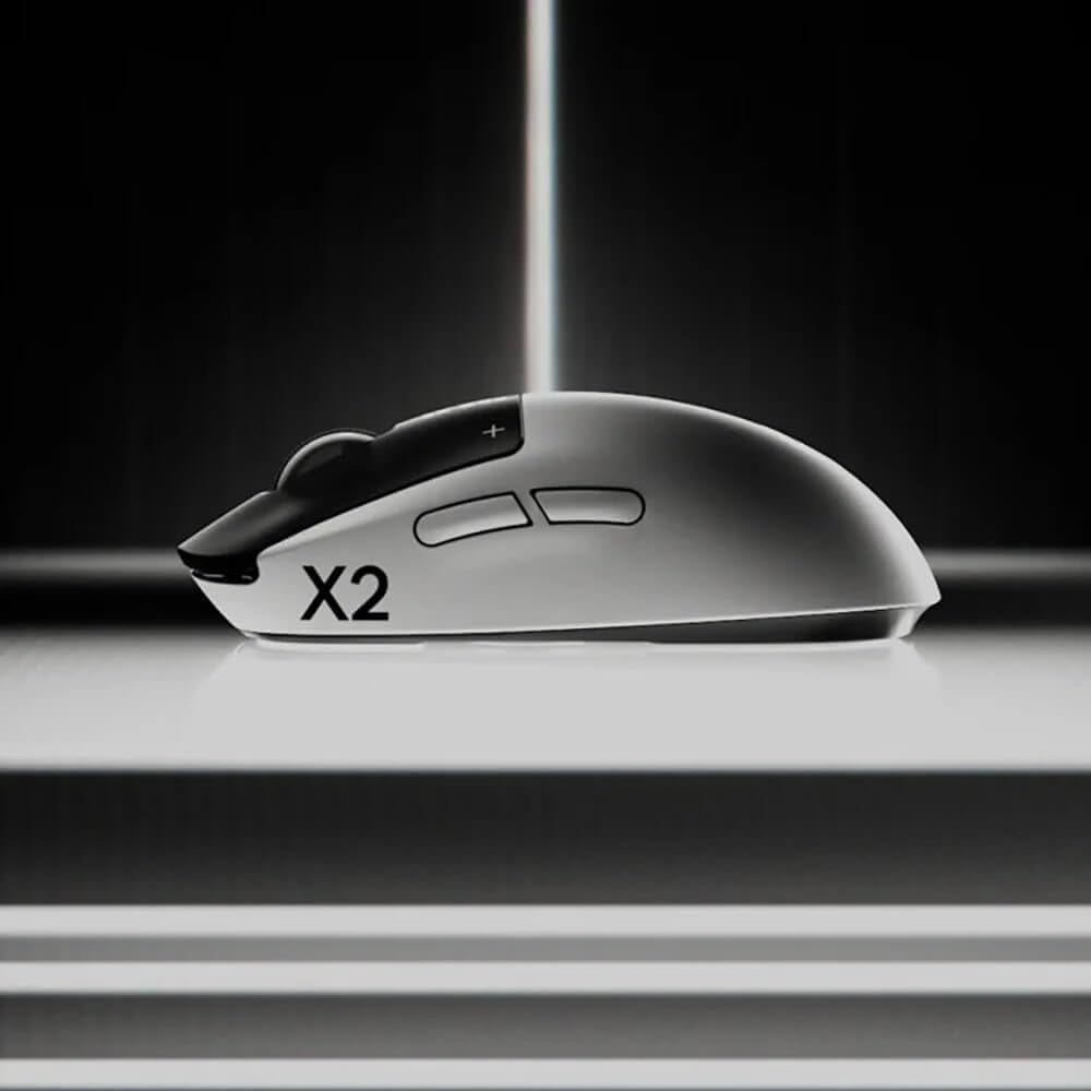 Logitech G PRO X2 SUPERSTRIKE Wireless Gaming Mouse: Customizable Rapid Trigger Magnetic Analog Switches, Adjustable Click Haptics, 61G Ultra Lightweight, USB-C, <8K Polling, for Pc/Mac - Black/White