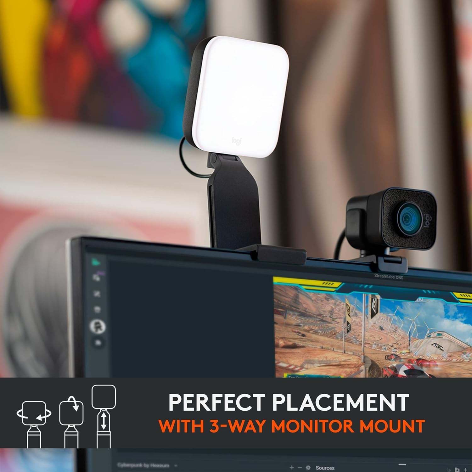 Logitech for Creators Litra Glow Premium LED Streaming 