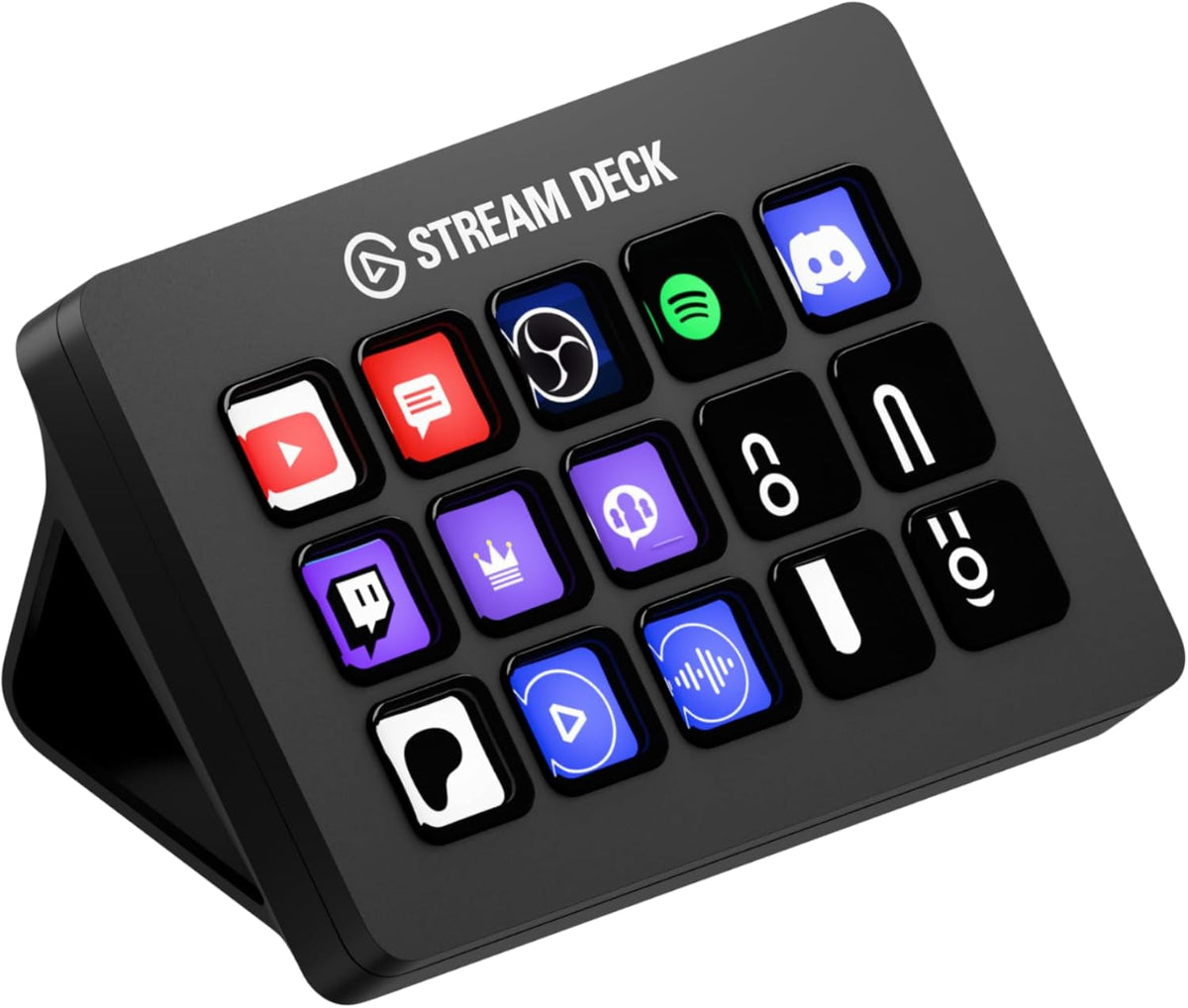 Stream Deck MK.2 Studio Controller, 15 Macro Keys | Trigger Actions in OBS, Twitch, Youtube and More, Visual Feedback, Hundreds of Plugins, Works with Mac and PC