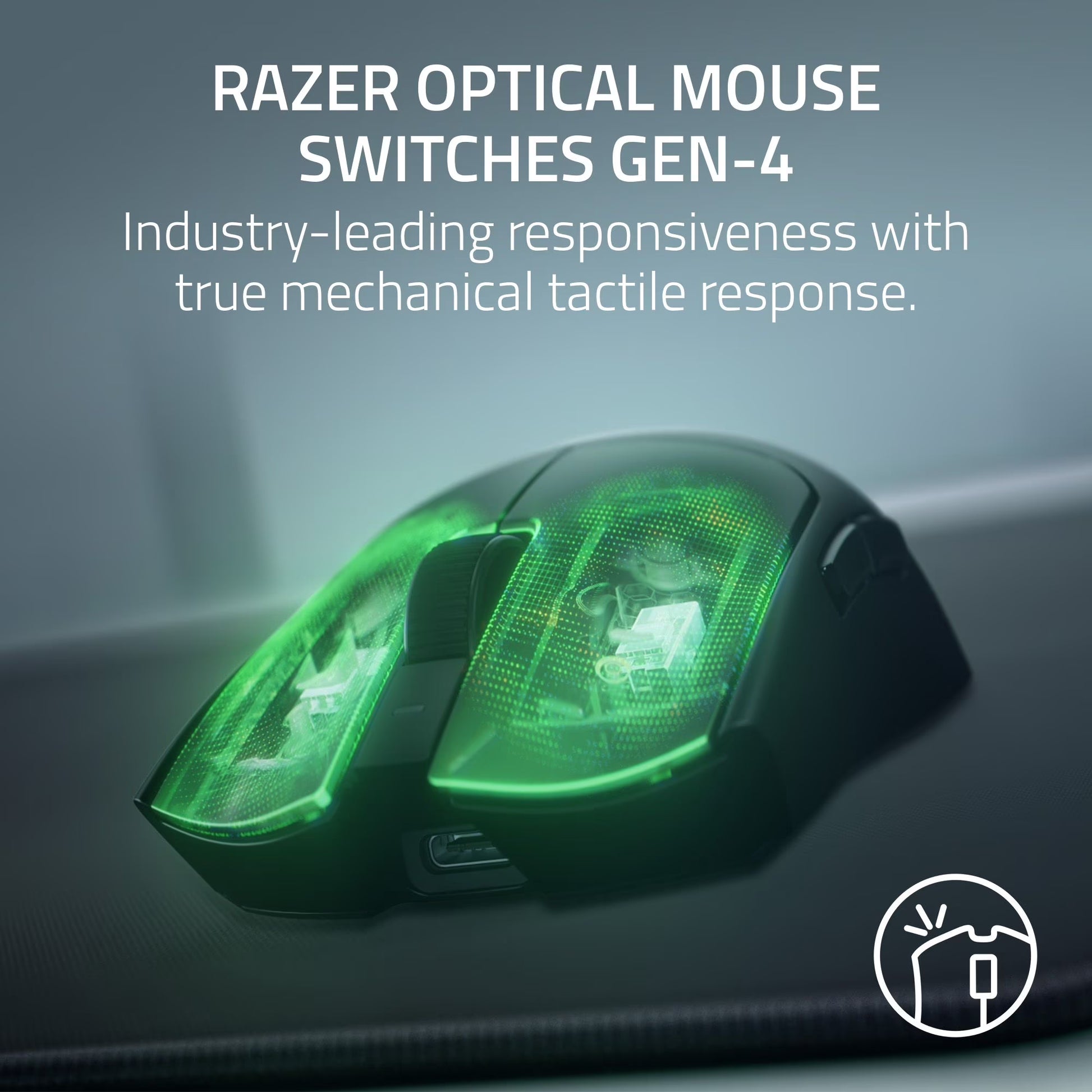 Viper V4 Pro Wireless Gaming Mouse – 49G Ultra Lightweight, 50K DPI Optical Sensor, 8K Polling Rate, USB-C Charging – Black