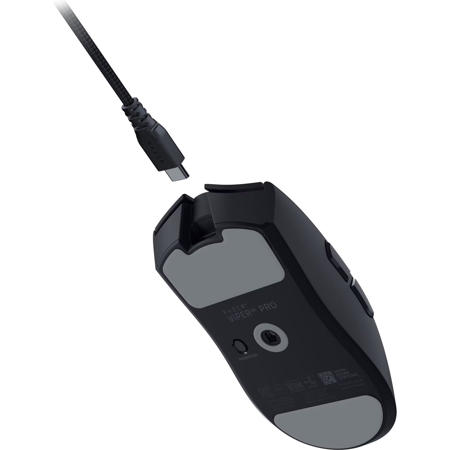 Viper V4 Pro Wireless Gaming Mouse – 49G Ultra Lightweight, 50K DPI Optical Sensor, 8K Polling Rate, USB-C Charging – Black