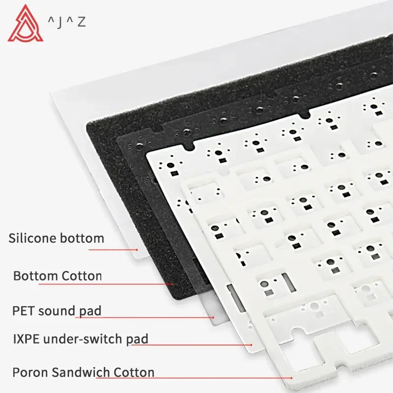 AK820 / Ak820Pro Gaming Mechanical Keyboard 75% 82 Keys Wired Single Mode/Bluetooth Wireless Gamer Keyboard for Laptop PC