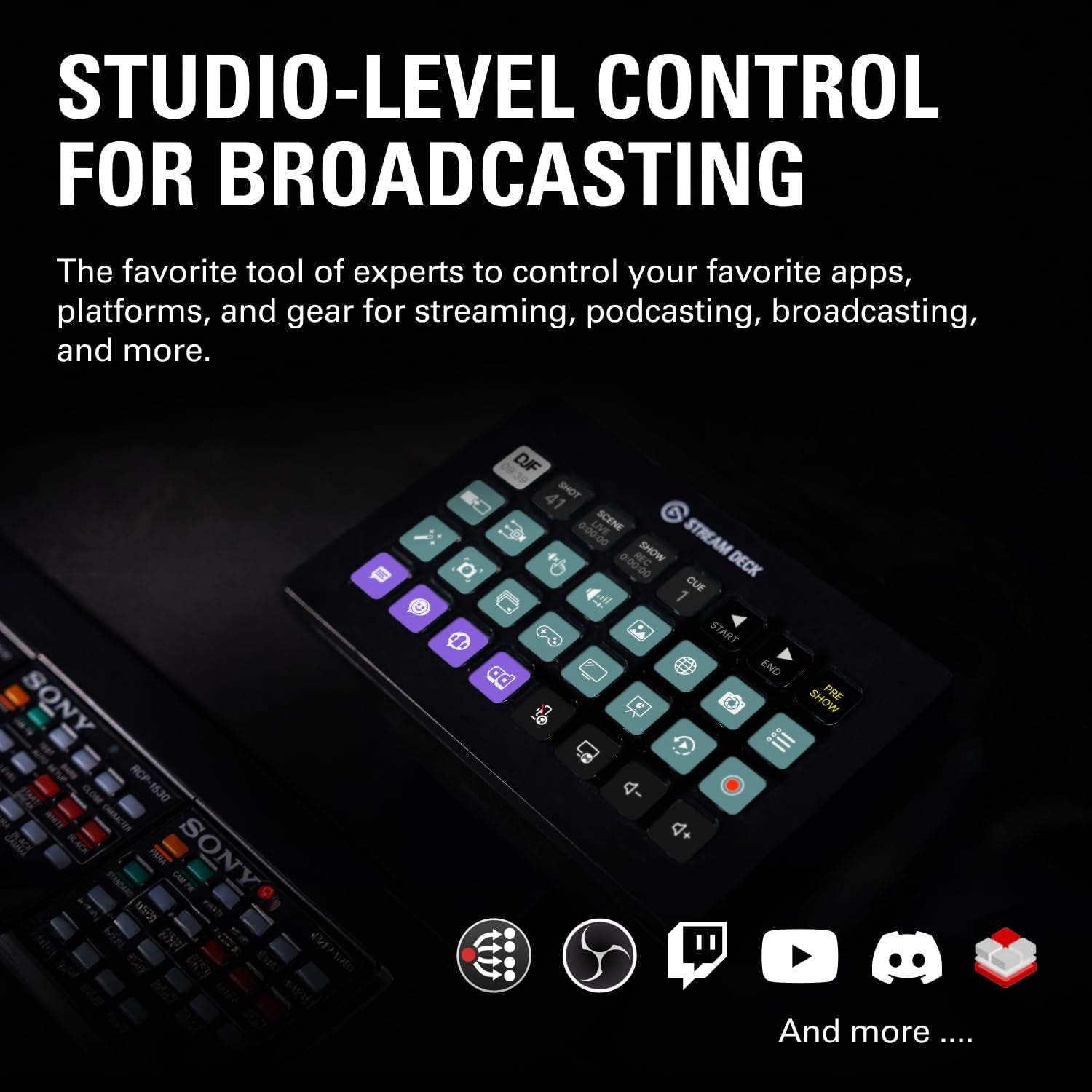 Stream Deck XL Advanced Studio Controller, 32 Keys 