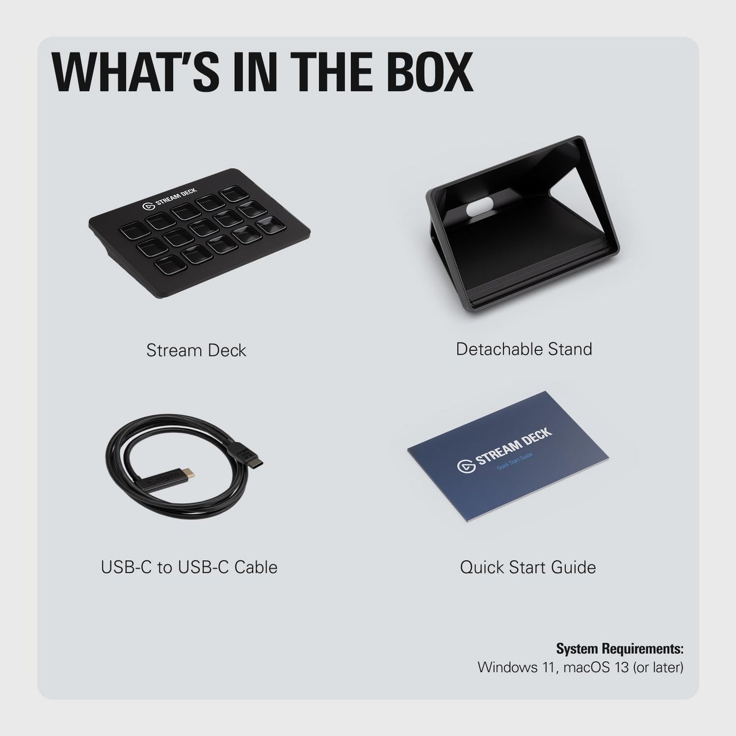 Stream Deck MK.2 Studio Controller, 15 Macro Keys | Trigger Actions in OBS, Twitch, Youtube and More, Visual Feedback, Hundreds of Plugins, Works with Mac and PC