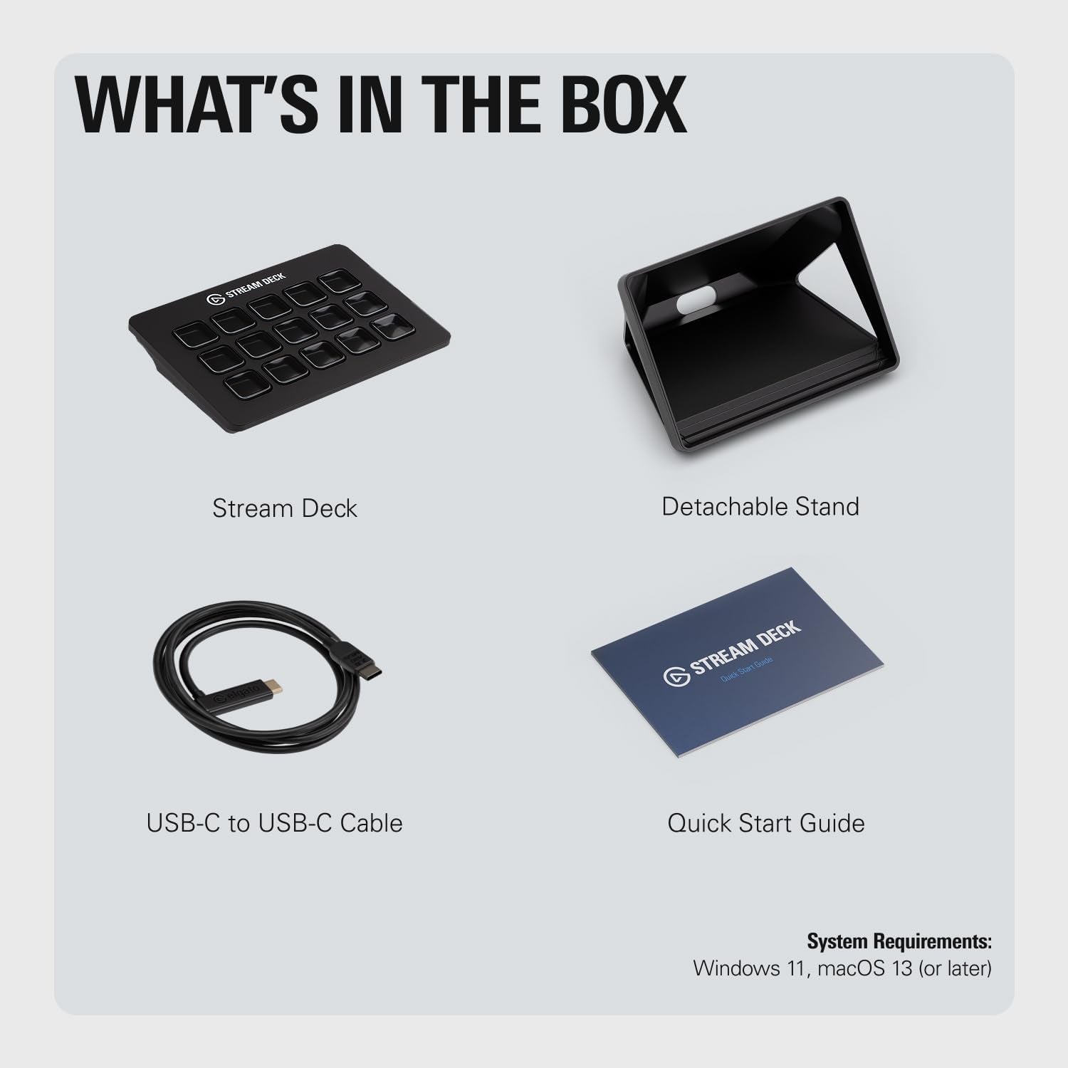 Stream Deck MK.2 Studio Controller, 15 Macro Keys | Trigger Actions in OBS, Twitch, Youtube and More, Visual Feedback, Hundreds of Plugins, Works with Mac and PC