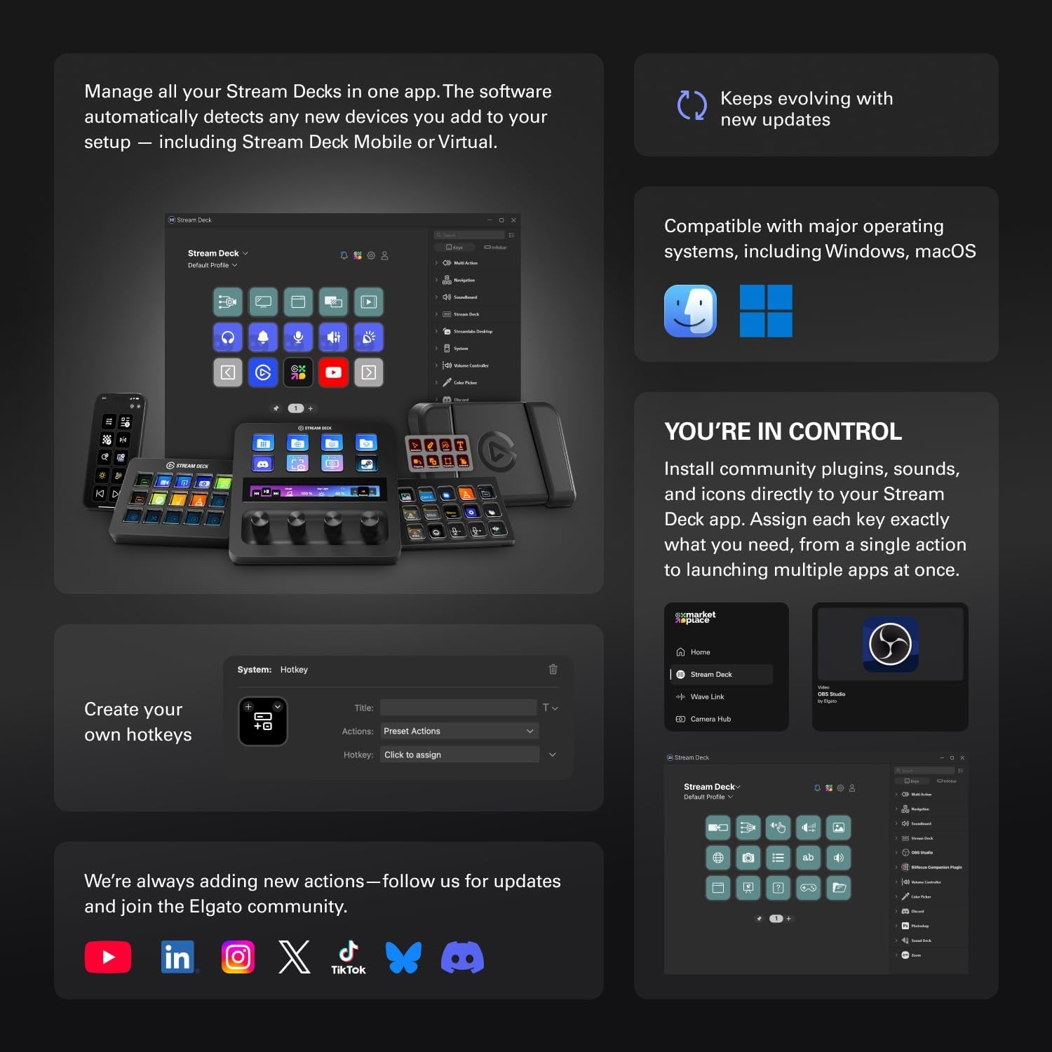 Stream Deck XL Advanced Studio Controller, 32 Keys 