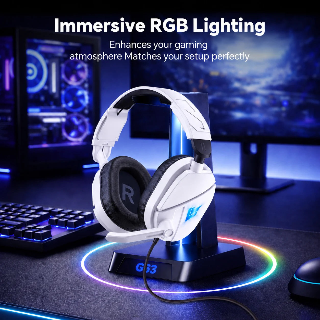 Gaming Headsets with Noise Cancelling Microphone